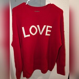 Vince Camuto Red 'Love' Sweater